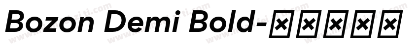 Bozon Demi Bold字体转换